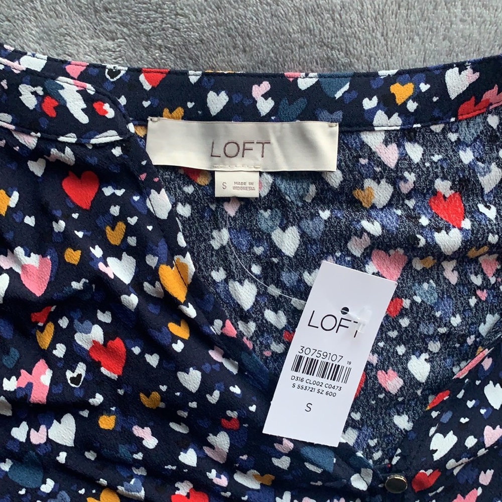 Loft - Heart Ruffle Dress - Picture 4 of 5